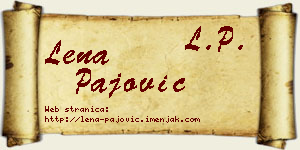 Lena Pajović vizit kartica